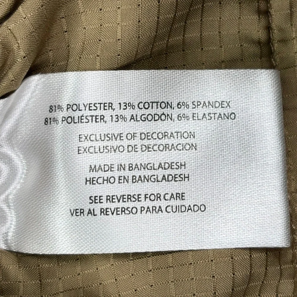Banana Republic Ripstop Shorts Mens 36 Tan Stretch Elastic Back